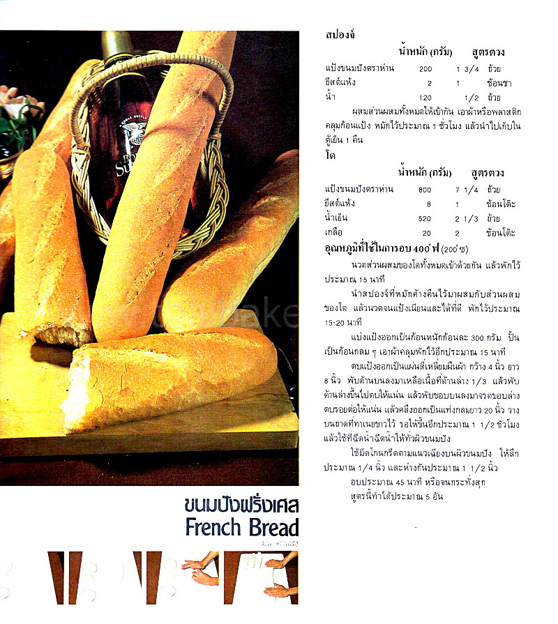 สูตร_ขนมปัง_ฝรั่งเศส